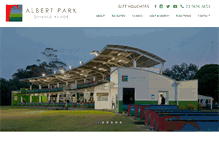 Tablet Screenshot of albertparkdrivingrange.com.au